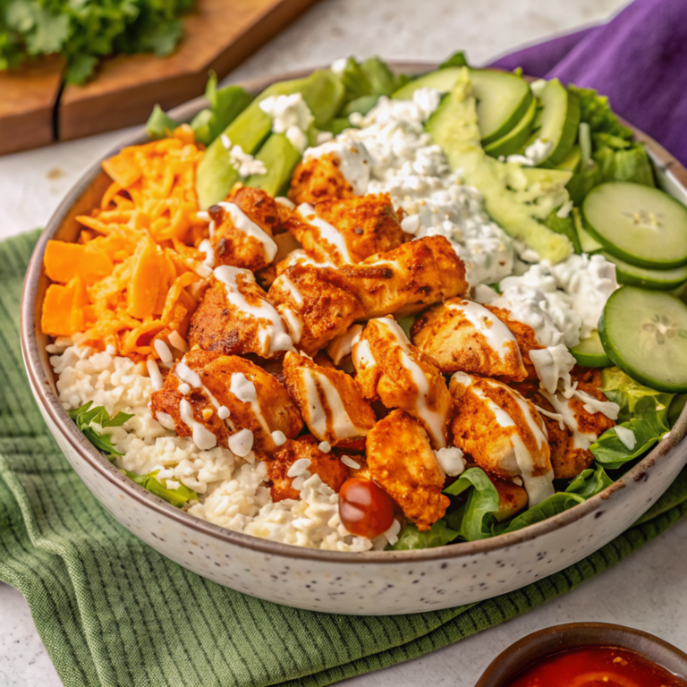 Buffalo Chicken Protein Bowl Recipe image1