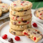 Christmas Maraschino Cherry Shortbread Cookies image1