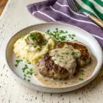 Creamy Horseradish Salisbury Steaks - easy high protein recipe