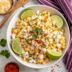 Creamy Mexican Street Corn Pasta Salad - easy high protein recipe