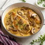 Creamy Mushroom Chicken Delight - easy high protein recipe