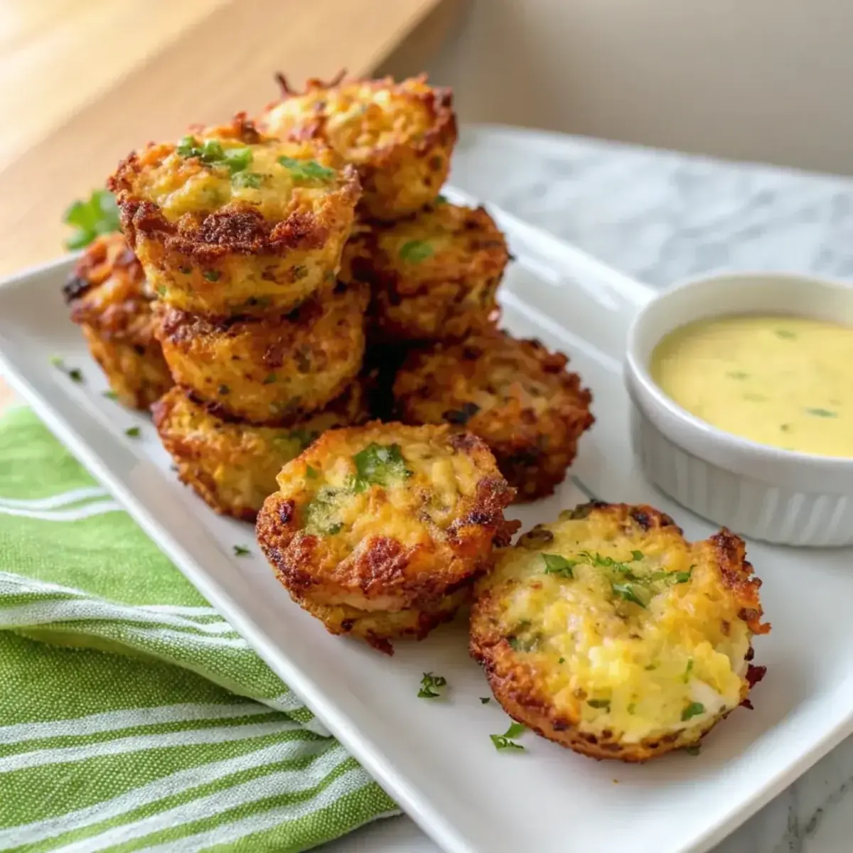 Crispy Cheesy Baked Zucchini Tots - easy high protein recipe