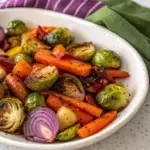 Delish Balsamic Glazed Roasted Veggies - easy high protein recipe