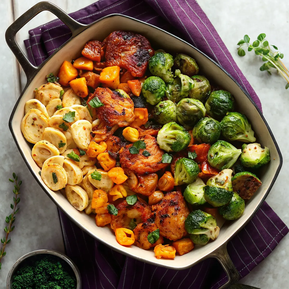 Easy Autumn Chicken and Vegetables - easy high protein recipe