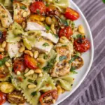 Easy Chicken Pesto Pasta Delight - easy high protein recipe