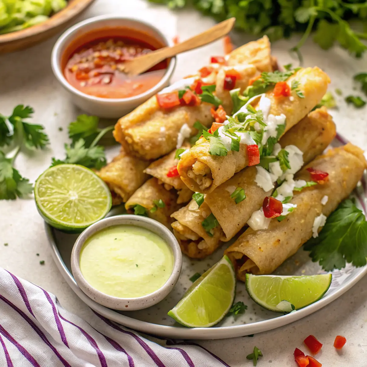 Easy Chicken Taquitos Recipe - easy high protein recipe