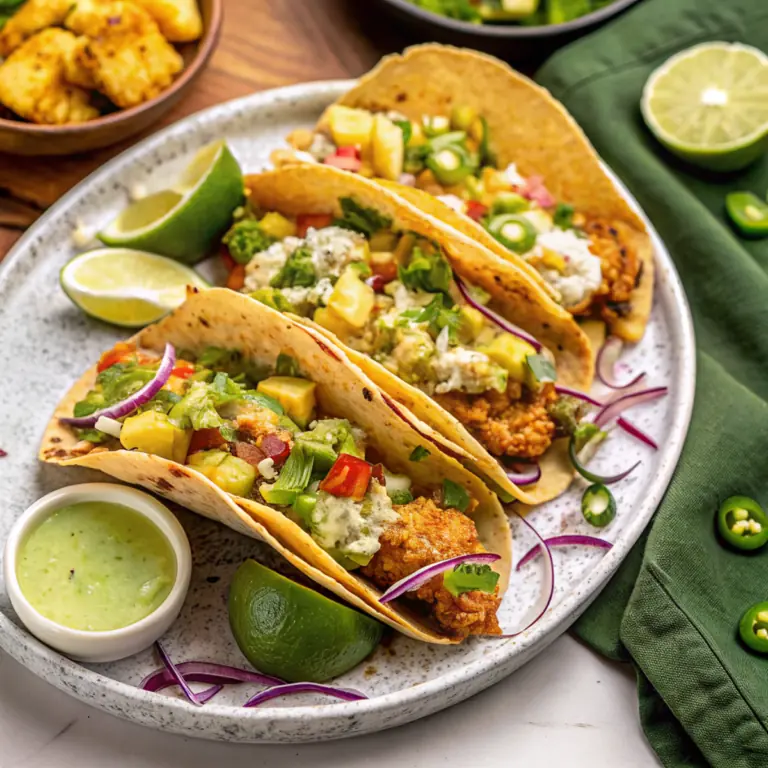 Easy Crispy Fish Tacos Recipe - easy high protein recipe