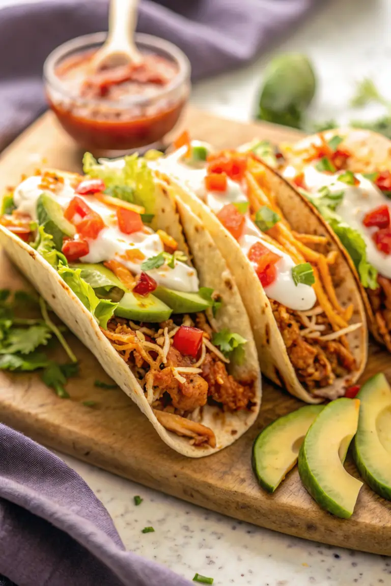 Easy Crockpot Chicken Tacos Recipe image1