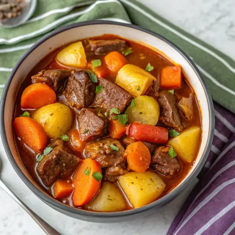 Easy Homemade Beef Stew Recipe - easy high protein recipe