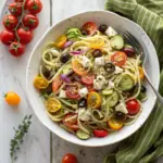Easy Italian Spaghetti Salad - easy high protein recipe