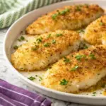 Easy Parmesan Crusted Tilapia - easy high protein recipe