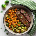 Garlic Butter Steak with Veggies - easy high protein recipe