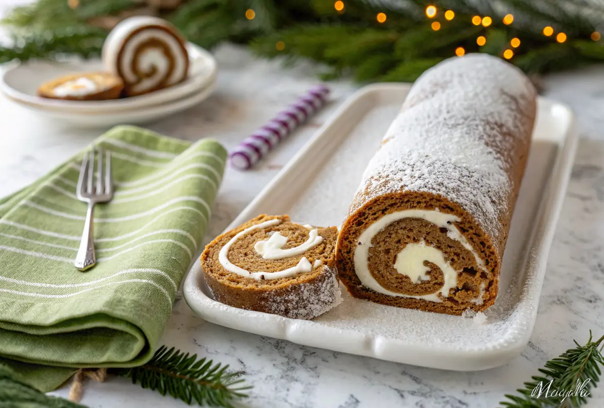 Gingerbread Swiss Cake Roll Delight image1