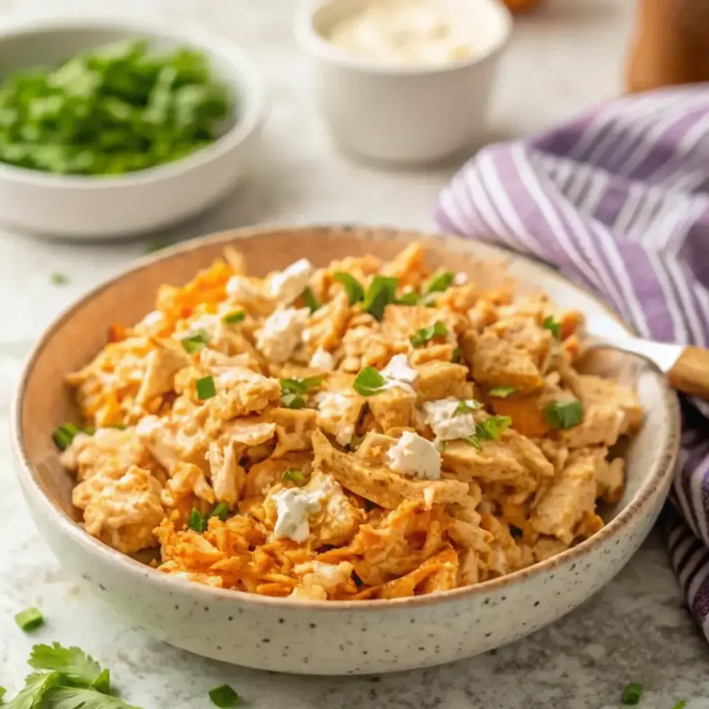High Protein Buffalo Chicken Salad recipe