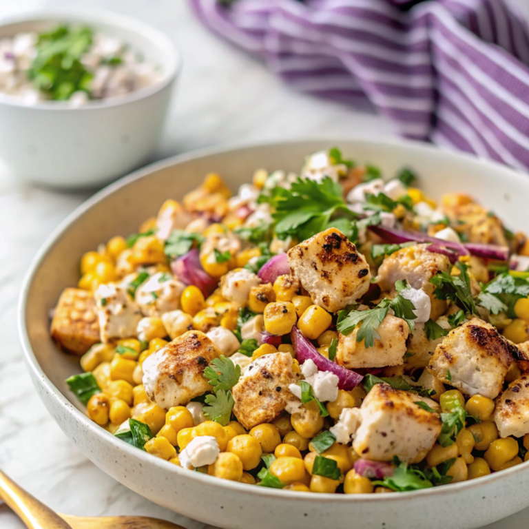High Protein Chicken Street Corn Salad image1