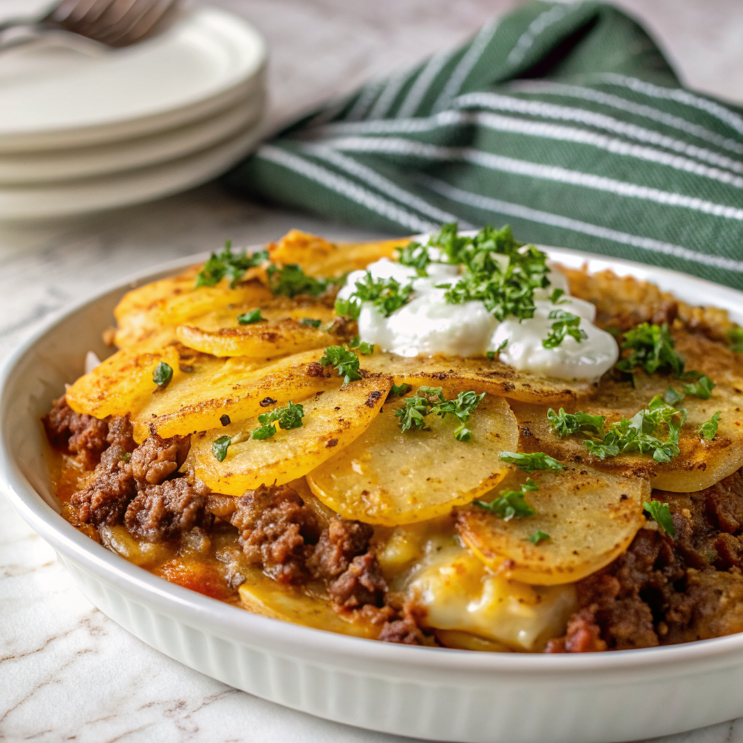 Loaded Beef and Potato Casserole image1