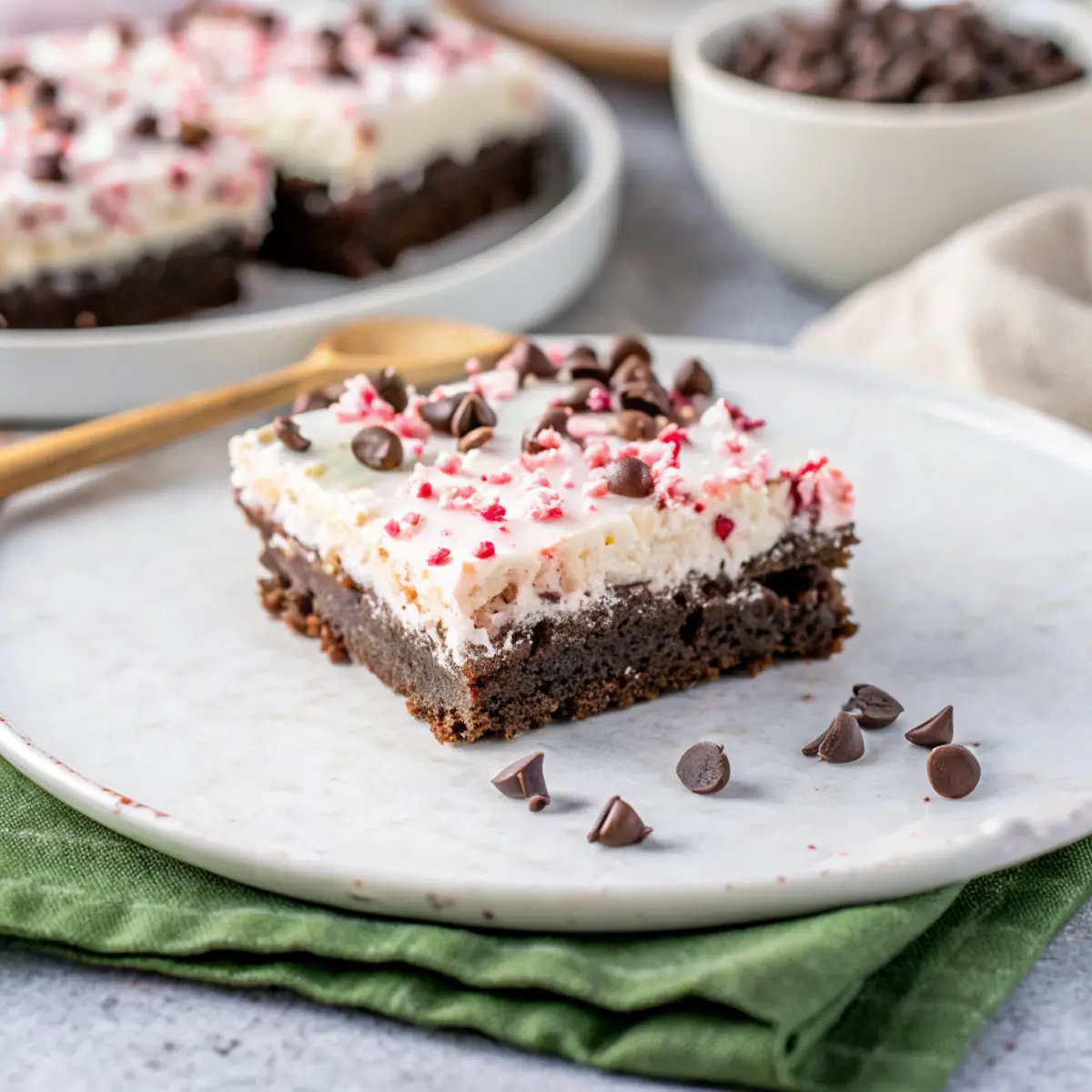 Peppermint Brownie Cheesecake Bars image1