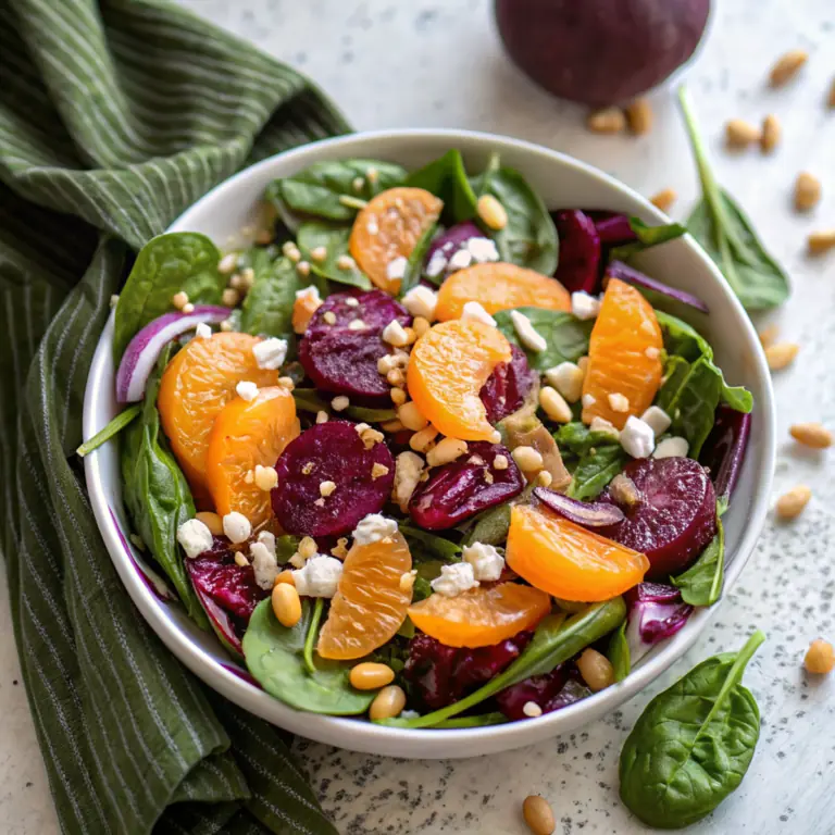 Simple Sweet and Tangy Beet Salad - easy high protein recipe
