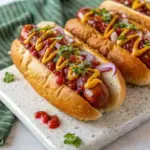 Spicy Firecracker Hot Dogs - easy high protein recipe
