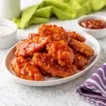 Sweet and Spicy Sticky Chicken Tenders - easy high protein recipe