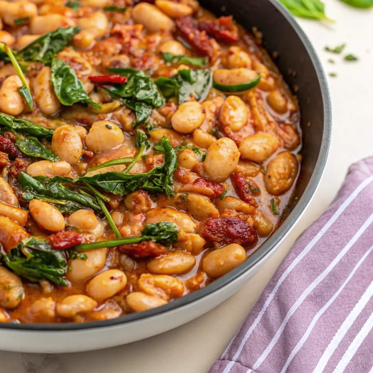 Tuscan Marry Me Butter Beans - easy high protein recipe