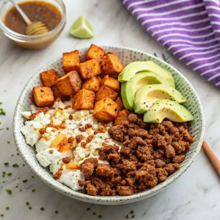 Viral High Protein Cottage Cheese Taco Bowl - easy high protein recipe