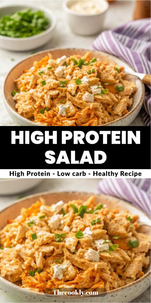 High Protein Buffalo Chicken Salad – Buffalo Chicken Salad Loaded with Protein