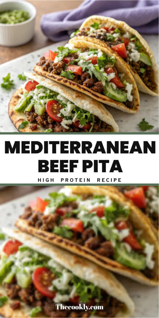 Quick Mediterranean Beef Pita Pockets for a High Protein Dinner