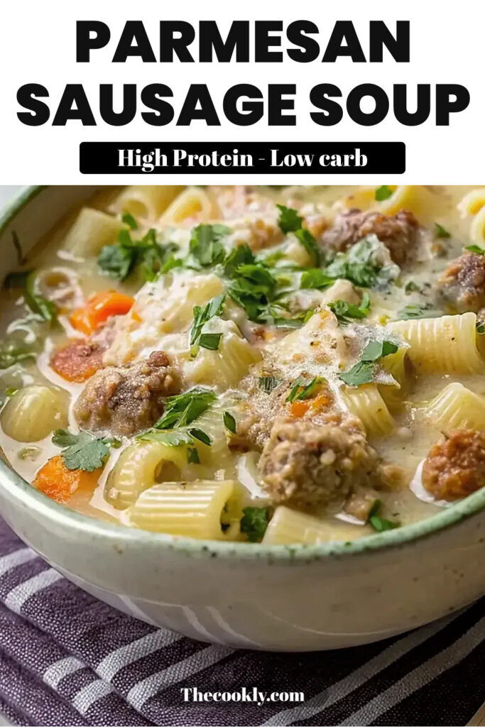 Creamy Parmesan Italian Sausage Soup with Rich Flavors
