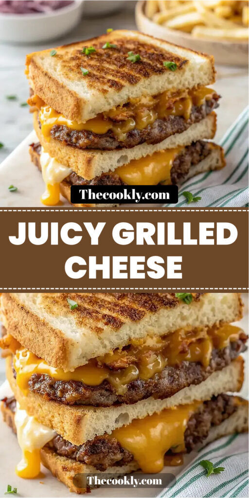 Savor the Flavor of a Juicy Grilled Cheese Burger Sandwich