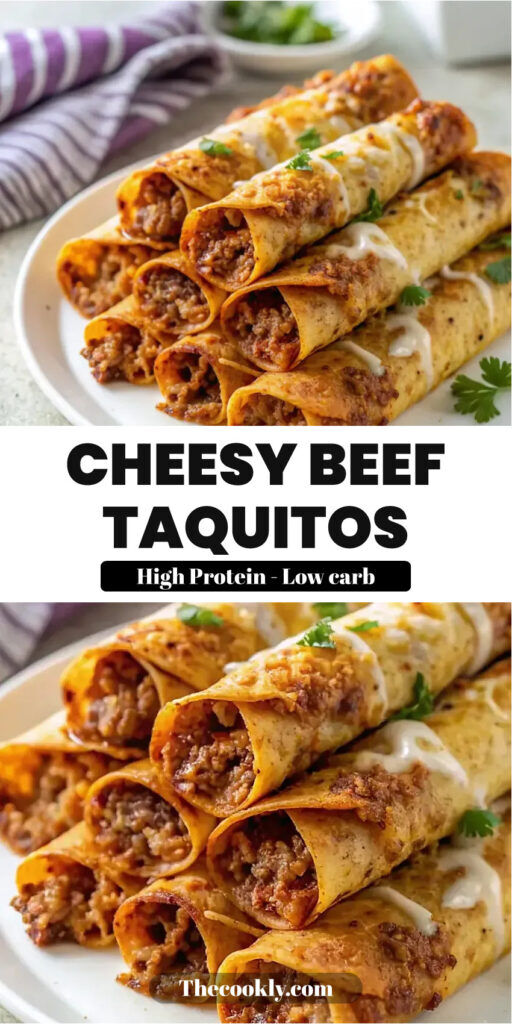 Crispy Cheesy Beef Taquitos for a Flavorful Dinner