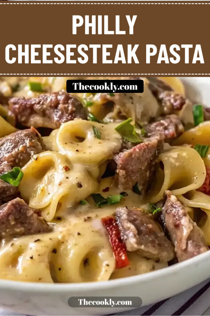 Quick Philly Cheesesteak Tortellini Pasta in 35 Minutes