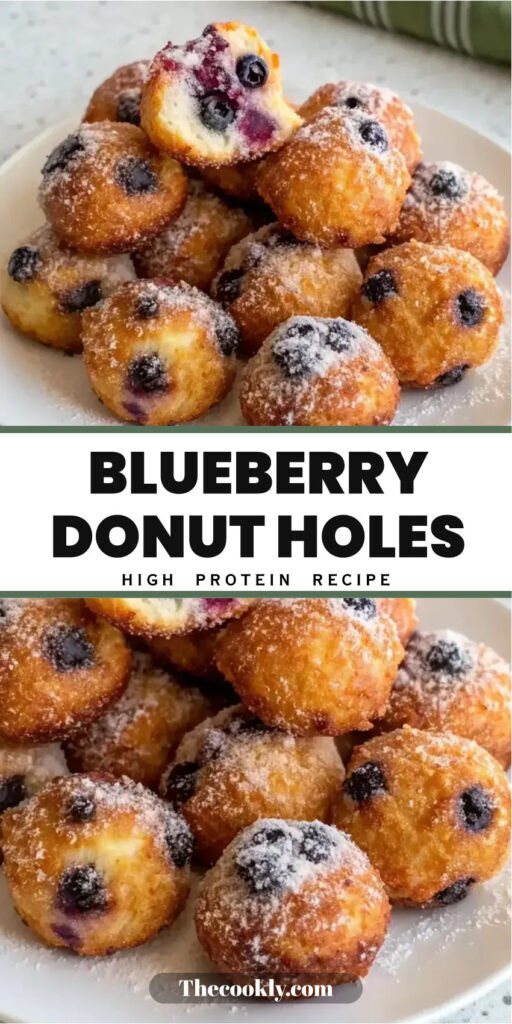 Air Fryer Blueberry Donut Holes in 25 Minutes