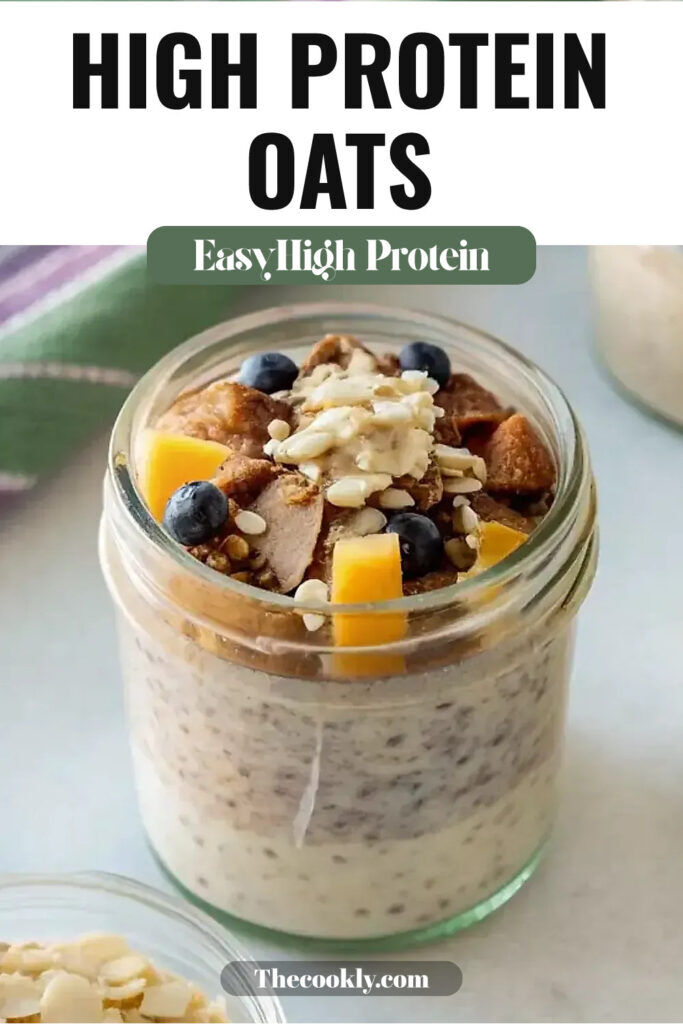 Effortless High Protein Overnight Oats with Fridge Staples