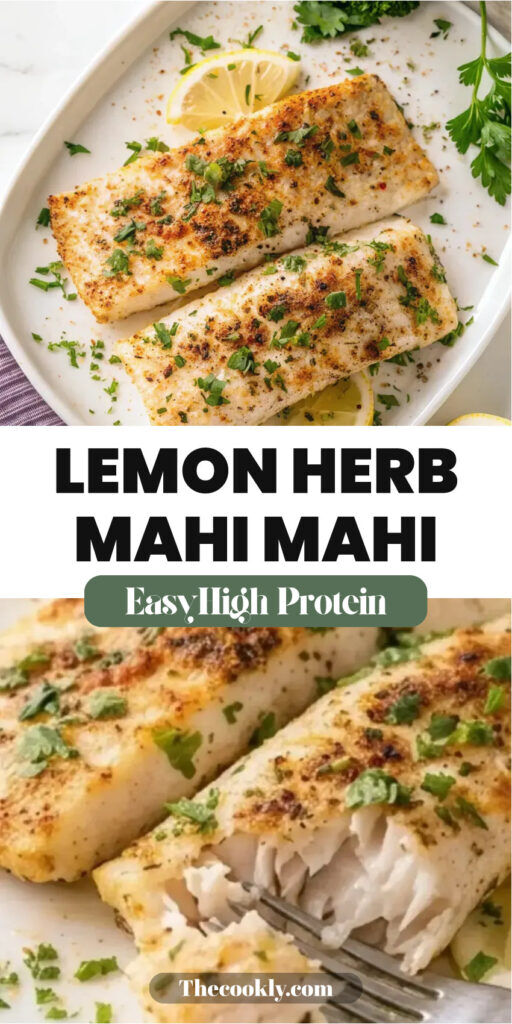 Baked Mahi Mahi with Lemon, Butter and Herbs in 22 Minutes